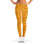 Orange Fruit Slices Pattern Print Women's Leggings