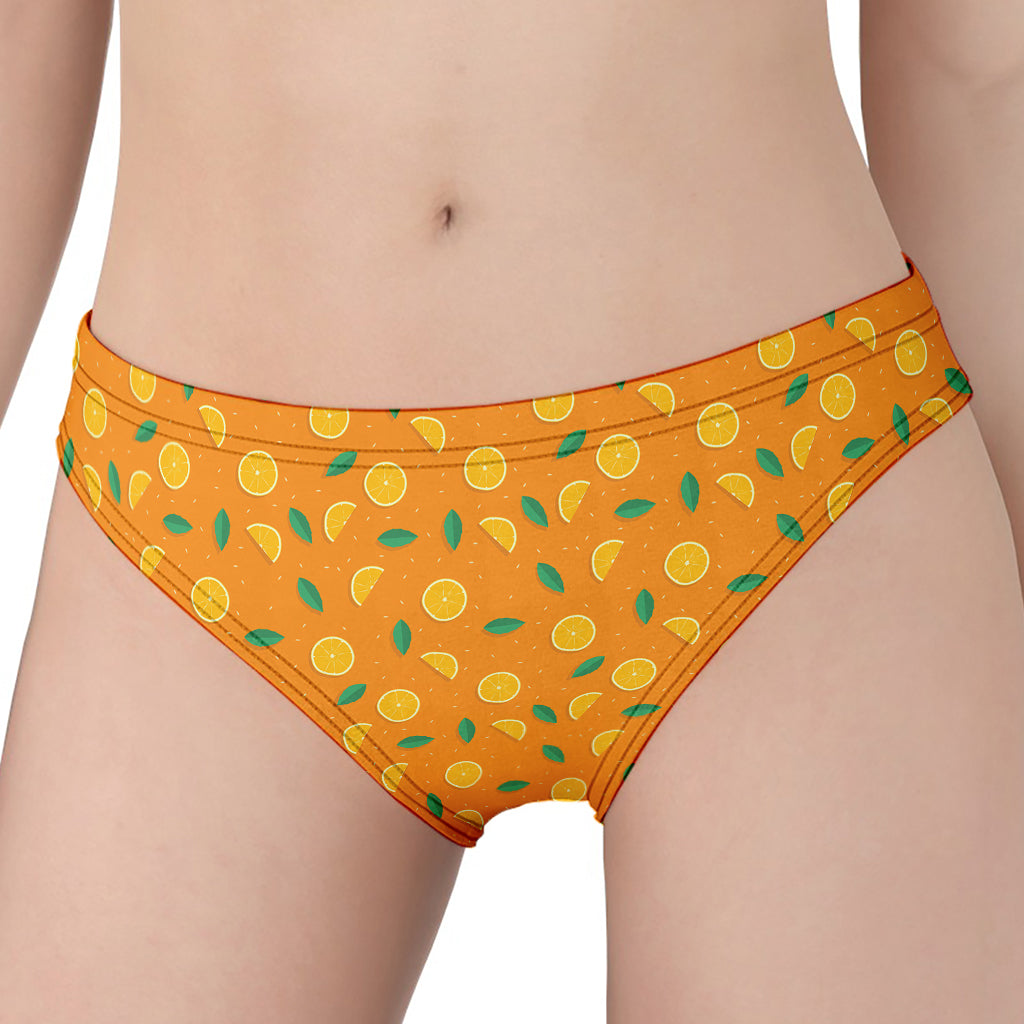 Orange Fruit Slices Pattern Print Women's Panties