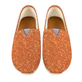 Orange (NOT Real) Glitter Print Casual Shoes