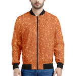 Orange Glitter Artwork Print (NOT Real Glitter) Men's Bomber Jacket