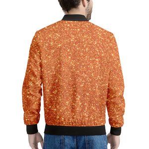 Orange Glitter Artwork Print (NOT Real Glitter) Men's Bomber Jacket