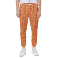 Orange (NOT Real) Glitter Print Joggers