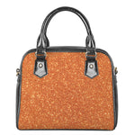 Orange Glitter Artwork Print (NOT Real Glitter) Shoulder Handbag