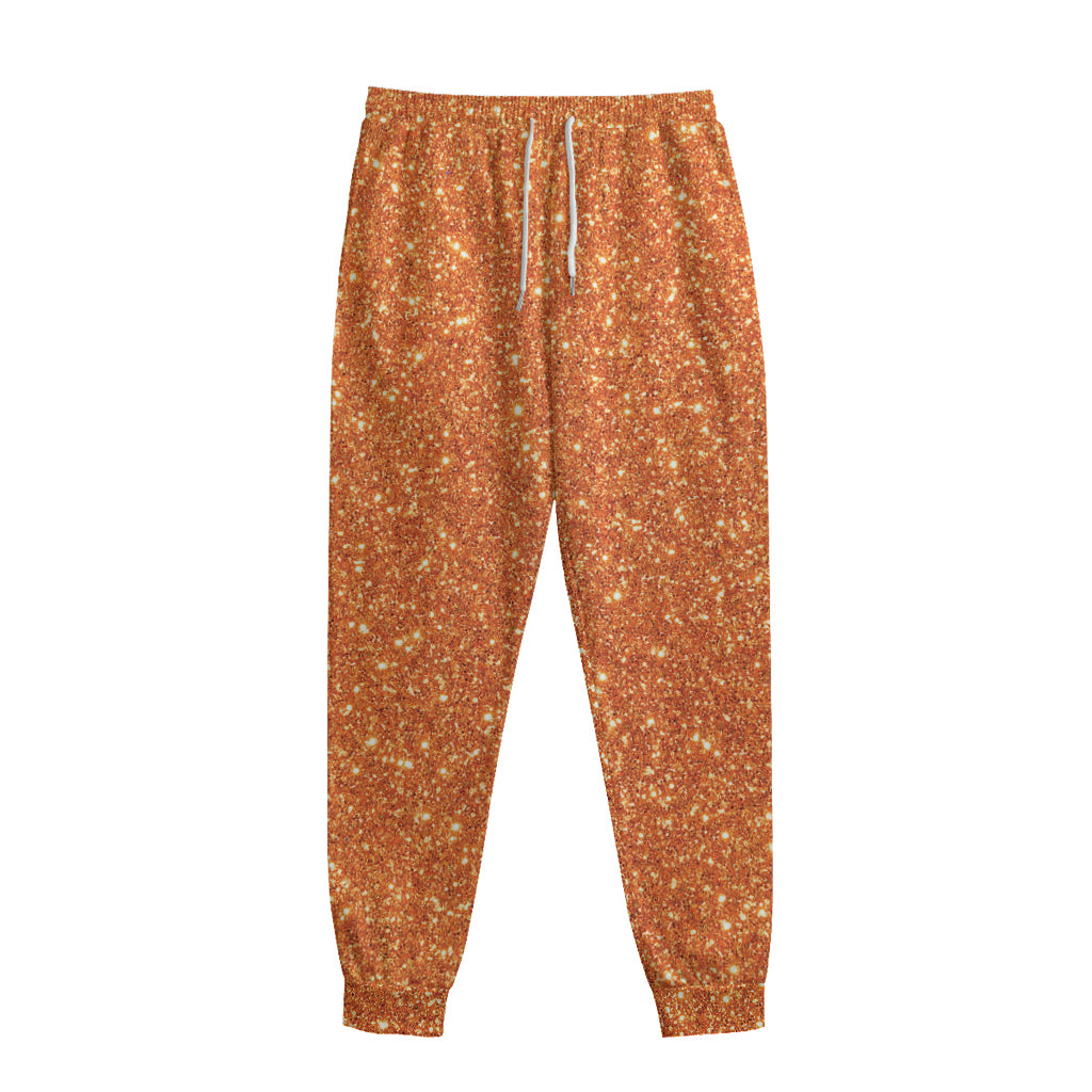 Orange Glitter Artwork Print (NOT Real Glitter) Sweatpants