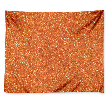 Orange Glitter Artwork Print (NOT Real Glitter) Tapestry