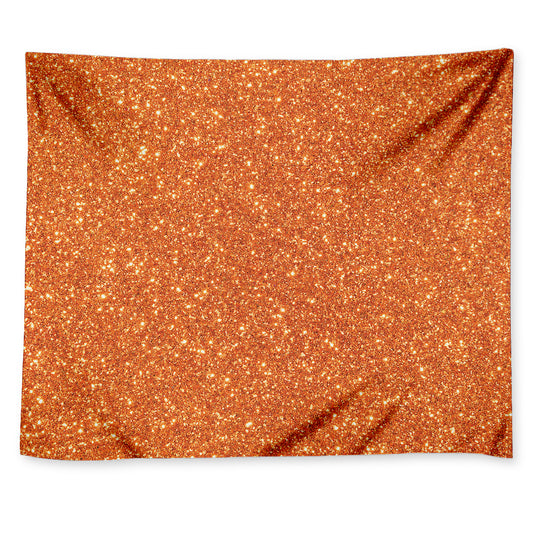 Orange Glitter Artwork Print (NOT Real Glitter) Tapestry