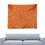 Orange Glitter Artwork Print (NOT Real Glitter) Tapestry