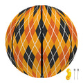 Orange Halloween Argyle Pattern Print Basketball