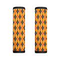 Orange Halloween Argyle Pattern Print Handle Covers
