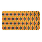 Orange Halloween Argyle Pattern Print Towel