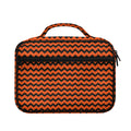 Orange Halloween Chevron Pattern Print Briefcase Bible Bag