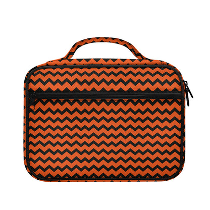 Orange Halloween Chevron Pattern Print Briefcase Bible Bag