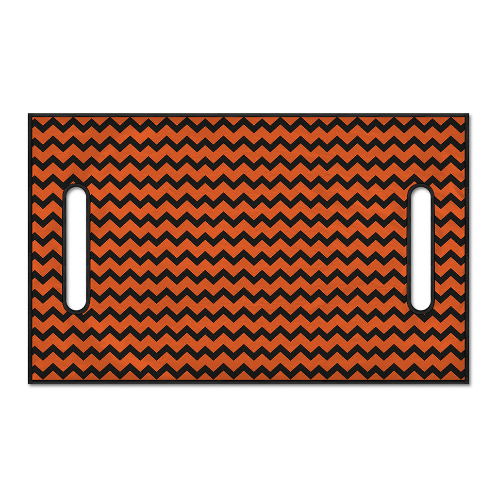 Orange Halloween Chevron Pattern Print Golf Cart Seat Cover