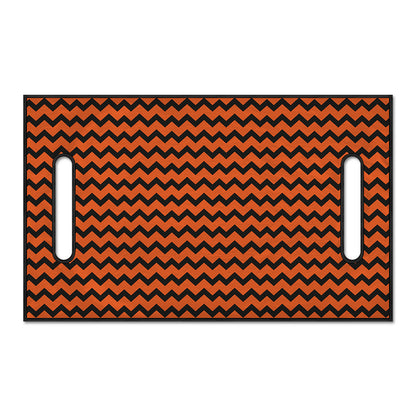 Orange Halloween Chevron Pattern Print Golf Cart Seat Cover