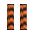 Orange Halloween Chevron Pattern Print Handle Covers