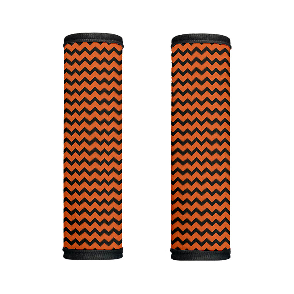 Orange Halloween Chevron Pattern Print Handle Covers