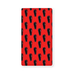 Orange Halloween Coffin Pattern Print Baby Crib Sheet