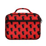 Orange Halloween Coffin Pattern Print Briefcase Bible Bag