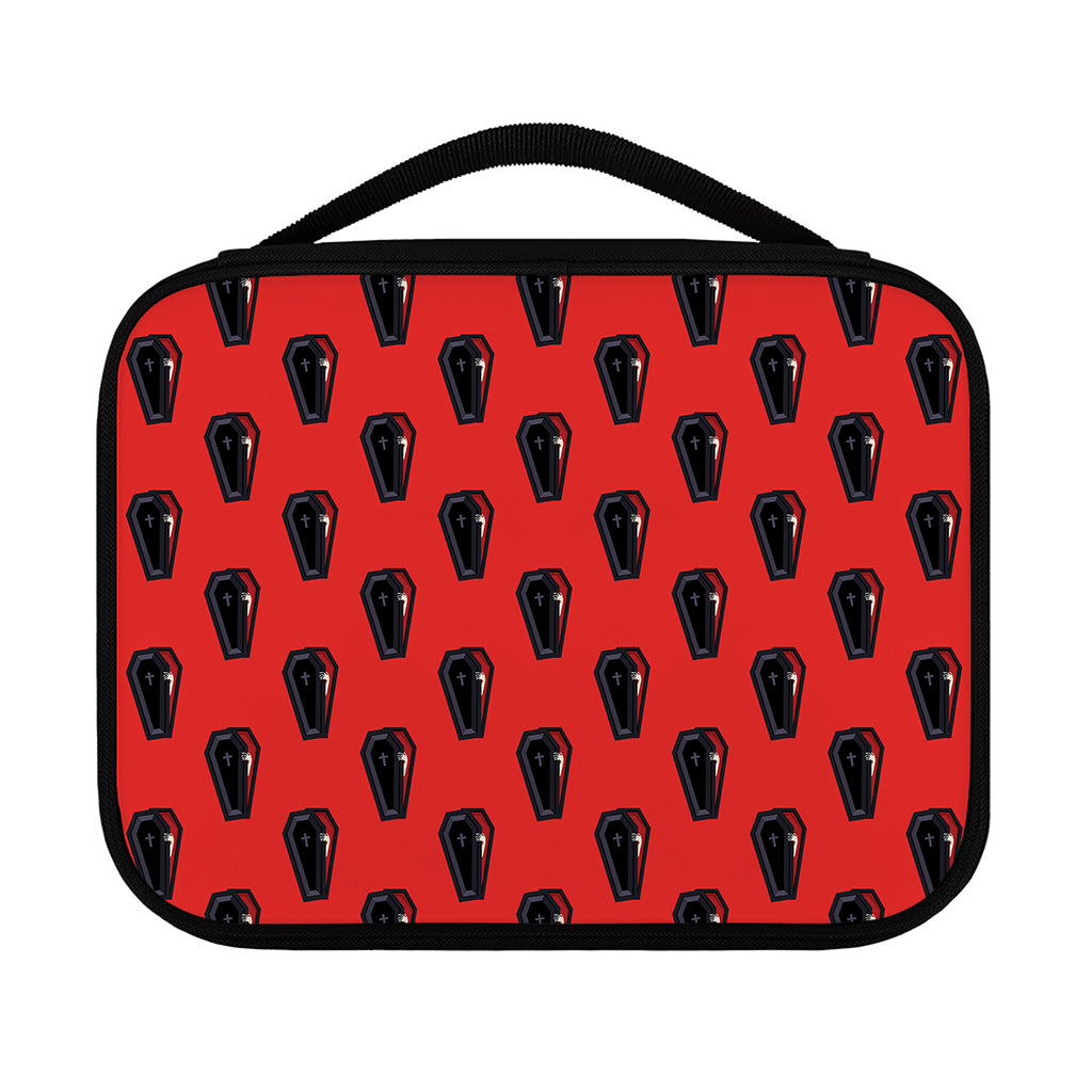 Orange Halloween Coffin Pattern Print Classic Bible Case