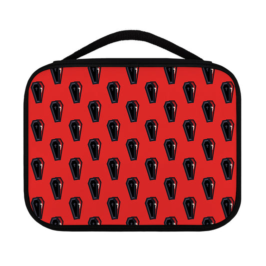 Orange Halloween Coffin Pattern Print Classic Bible Case