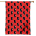 Orange Halloween Coffin Pattern Print House Flag