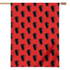 Orange Halloween Coffin Pattern Print House Flag