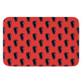 Orange Halloween Coffin Pattern Print Indoor Door Mat