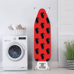 Orange Halloween Coffin Pattern Print Ironing Board Cover