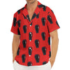 Orange Halloween Coffin Pattern Print Men's Deep V-Neck Shirt