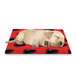 Orange Halloween Coffin Pattern Print Pet Cooling Mat Cover