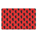 Orange Halloween Coffin Pattern Print Polyester Doormat