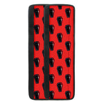 Orange Halloween Coffin Pattern Print Refrigerator Handle Covers