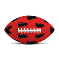 Orange Halloween Coffin Pattern Print Rugby Ball