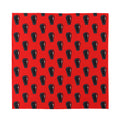 Orange Halloween Coffin Pattern Print Silk Bandana