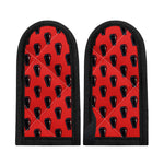 Orange Halloween Coffin Pattern Print Skillet Handle Cover