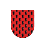 Orange Halloween Coffin Pattern Print Toilet Lid Cover
