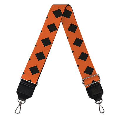 Orange Halloween Pattern Print Bag Strap