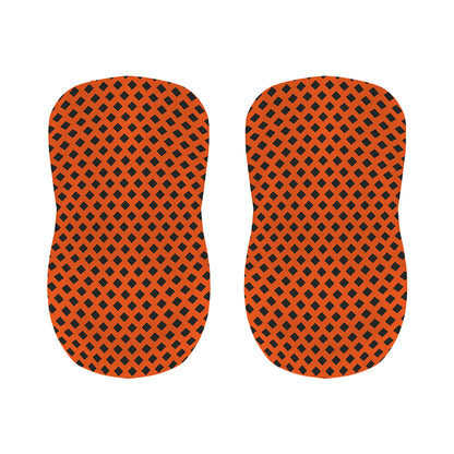 Orange Halloween Pattern Print Bar Stool Covers