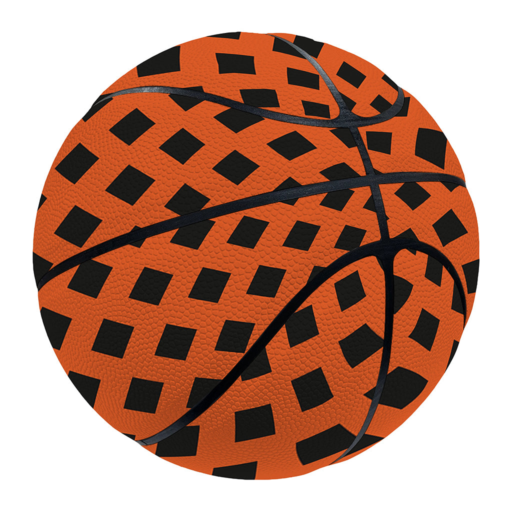 Orange Halloween Pattern Print Basketball