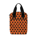 Orange Halloween Pattern Print Bible Tote Bag