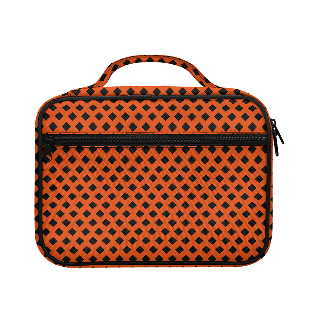 Orange Halloween Pattern Print Briefcase Bible Bag