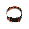 Orange Halloween Pattern Print Dog Collar