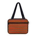 Orange Halloween Pattern Print Double Strap Bible Bag