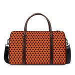 Orange Halloween Pattern Print Duffle Bag