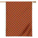 Orange Halloween Pattern Print House Flag
