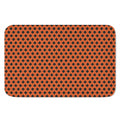 Orange Halloween Pattern Print Indoor Door Mat