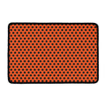 Orange Halloween Pattern Print Kitchen Mat