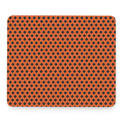Orange Halloween Pattern Print Mouse Pad