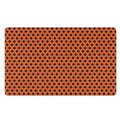 Orange Halloween Pattern Print Polyester Doormat
