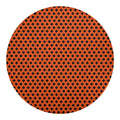 Orange Halloween Pattern Print Round Blanket